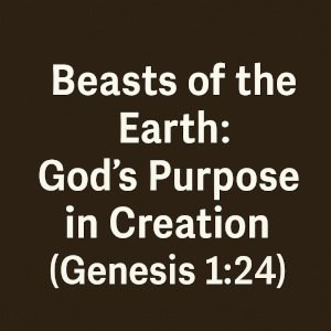 Beasts of the Earth: God's Purpose in Creation (Genesis 1:24)