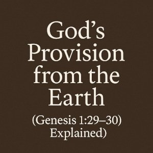 God’s Provision from the Earth (Genesis 1:29–30 Explained).
