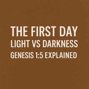 The First Day: Light vs Darkness | Genesis 1:5 Explained.