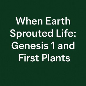 When Earth Sprouted Life: Genesis 1 and the First Plants.