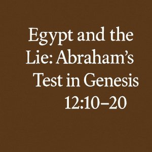Egypt and the Lie: Abraham’s Test in Genesis 12:10–20.