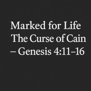 Marked for Life: The Curse of Cain – Genesis 4:11-16.