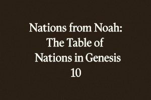 Nations from Noah: The Table of Nations in Genesis 10.