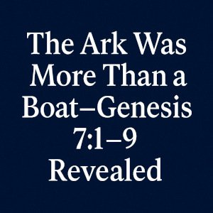 The Ark Was More Than a Boat—Genesis 7:1–9 Revealed.