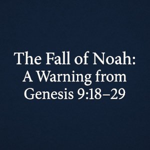 The Fall of Noah: A Warning from Genesis 9:18–29.