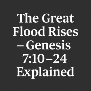 The Great Flood Rises – Genesis 7:10–24 Explained.