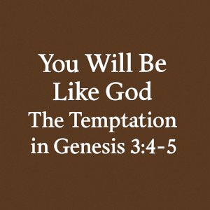 You Will Be Like God | The Temptation in Genesis 3:4–5.