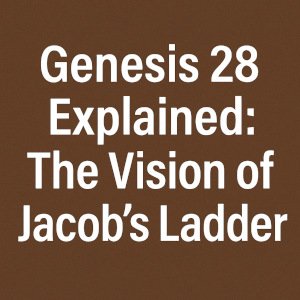 Genesis 28 Explained: The Vision of Jacob’s Ladder.