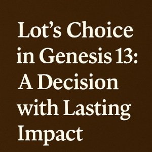 Lot’s Choice in Genesis 13: A Decision with Lasting Impact.
